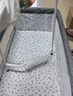 JOT TMM嬰兒床可移動(dòng)新生兒帶尿布臺可拼接大床寶寶搖搖床多功能哄睡神器 送尿布臺+椰棕棕墊+蚊帳+萬(wàn)向輪 曬單實(shí)拍圖