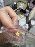 周大福 星星足金黃金耳釘(工費160)約1.25g EOF58生日禮物 曬單實(shí)拍圖