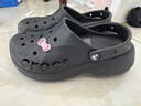 卡駱馳（CROCS）貝雅云彩女士洞洞鞋戶(hù)外休閑鞋|208186 黑色-001 38 (240mm) 曬單實(shí)拍圖