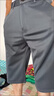 皮爾卡丹高端男士冰絲休閑商務(wù)短褲2026夏季潮流五分西裝褲免燙寬松直筒褲 四面彈冰絲短褲 灰色 33 建議140斤左右 曬單實(shí)拍圖