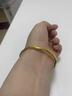 夢(mèng)幻時(shí)光莫比烏斯環(huán)黃金手鐲純金包銀實(shí)心999足金鐲子 送女友老婆生日禮物 金包銀手鐲（包金1克） 54# 曬單實(shí)拍圖