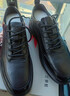 紅蜻蜓休閑皮鞋男新款男士運動(dòng)板鞋男款軟底牛皮休閑鞋WTA35005黑色42 曬單實(shí)拍圖
