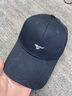 七匹狼刺繡鴨舌帽男女顯臉小軟頂棉帽子適合圓臉戴韓版百搭深頂棒球帽潮 黑色651043-1 曬單實(shí)拍圖