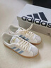 adidas「T頭鞋」VL COURT 2.0復古休閑板鞋德訓鞋阿迪達斯輕運動(dòng)   漢玉白/藍色/金色 (推薦女生買(mǎi)小半碼)   37 曬單實(shí)拍圖