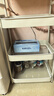 中古小推車(chē)置物架落地零食可移動(dòng)折疊多層收納架放床頭柜邊幾茶幾 奶油白-四層 曬單實(shí)拍圖