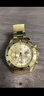 歐利時(shí)（OLEVS）瑞士認證品牌手表男士日歷石英表黃金色名表夜光防水月相生日禮物 曬單實(shí)拍圖
