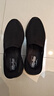 斯凱奇（Skechers）透氣網(wǎng)面閃穿鞋男秋季舒適健步鞋輕便一腳蹬懶人鞋時(shí)尚百搭休閑鞋 BBK全黑色 42.5 (270mm) 曬單實(shí)拍圖