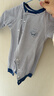舒貝怡2件裝嬰兒衣服滿(mǎn)月新生兒連體衣周歲寶寶爬服春夏純棉哈衣藏青66 曬單實(shí)拍圖
