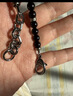 Songmont山下有松檀木拼金屬珠鏈包包掛件高級感復古精致包包掛飾 黑檀色 現貨 曬單實(shí)拍圖