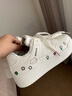 回力（Warrior）kt貓小白鞋女2026春夏新款韓系鞋子女厚底chic時(shí)尚百搭學(xué)生板鞋女 米色 37 曬單實(shí)拍圖