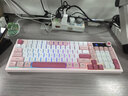 惠普（HP）K500F機械手感鍵盤(pán) 無(wú)線(xiàn)藍牙三模靜音 多功能旋鈕辦公游戲臺式電腦筆記本通用鍵盤(pán) 粉白色 98配列 曬單實(shí)拍圖