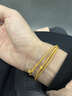 六福珠寶足金福祿滿(mǎn)盈小胖福三圈金珠手串手鏈黃金項鏈計價(jià)F48G0057DS 6.39克(含工費799元) 曬單實(shí)拍圖