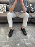 奧康休閑皮鞋男款2026新款真皮透氣男鞋夏季商務(wù)百搭鞋子男通勤公 黑色 41 標準皮鞋碼 曬單實(shí)拍圖