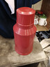 新款馬卡龍熱水瓶車(chē)載暖壺小型保溫瓶客廳家用宿舍帶蓋暖水瓶茶瓶 紅色 1.6L 曬單實(shí)拍圖