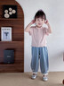 班喜迪女童褲子夏季防蚊褲薄款束腳燈籠褲寶寶休閑七分褲兒童天絲牛仔褲 藍色 110 曬單實(shí)拍圖