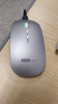 聯(lián)想（Lenovo）無(wú)線(xiàn)鼠標無(wú)線(xiàn)靜音藍牙鼠標可充電輕薄便攜筆記本電腦ipad平板安卓蘋(píng)果手機通用無(wú)線(xiàn)商務(wù)辦公鼠標 銀色-雙模版【左右靜音按鍵】 無(wú)線(xiàn)藍牙鼠標【Type-c充電/配充電線(xiàn)】 曬單實(shí)拍圖