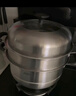 愛(ài)仕達（ASD）蒸鍋不銹鋼三層蒸鍋家用蒸煮一體湯鍋30CM蒸籠電磁爐燃氣灶通用B3 曬單實(shí)拍圖