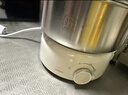 利仁（Liven）小鋼人不銹鋼0涂層電煮鍋分體式小電鍋電蒸鍋小型1-2人電火鍋蒸煮一體多功能鍋2L配蒸籠DHG-J1851 曬單實(shí)拍圖
