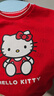 巴拉巴拉【HelloKittyIP】女童衛衣春秋上衣可愛(ài)甜美花瓣領(lǐng)舒適 紅色調00466 130 曬單實(shí)拍圖