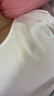 俞兆林白色長(cháng)袖t恤女2025春季新款韓系顯瘦松弛感打底衫內搭V領(lǐng)上衣 曬單實(shí)拍圖