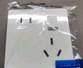 國際電工86型暗裝16A五孔空調大功率插座面板斜5孔錯位帶開(kāi)關(guān)熱水器專(zhuān)用 一開(kāi)16a錯位五孔 白色 曬單實(shí)拍圖