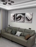 卓爾不凡風(fēng)生水起壁畫(huà)掛墻客廳掛畫(huà)沙發(fā)背景墻裝飾畫(huà)2026年新款現代簡(jiǎn)約風(fēng) Z7520-風(fēng)生水起 35*50/70*50/35*50（適合2米左右沙發(fā)） 30mm拉絲鋁合金邊框+高清油畫(huà)布畫(huà)面 摩登黑外 曬單實(shí)拍圖
