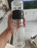 天喜（TIANXI）茶杯茶水分離杯雙層玻璃杯便攜泡茶杯男女車(chē)載商務(wù)辦公水杯 尊貴黑500ML 曬單實(shí)拍圖