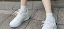 回力官方女鞋運動(dòng)鞋女2026春季新款潮流百搭休閑小白鞋女 白/灰 37 曬單實(shí)拍圖