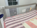 丸丫K2嬰兒床圍欄寶寶防摔防護欄床邊防摔防掉檔板免打孔三面1.8+2+2 曬單實(shí)拍圖