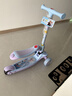 迪士尼（Disney）兒童滑板車(chē)1-3-12歲騎滑二合一滑步車(chē)閃輪滑滑車(chē)男女童玩具車(chē)艾莎 曬單實(shí)拍圖