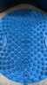TEEIS德國指壓板腳底按摩腳墊穴位疏通腳心仿鵝卵石圓形墊慢跑 煙雨藍 【升級圓形直徑55cm】 曬單實(shí)拍圖