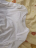真維斯（Jeanswest）t恤女純棉簡(jiǎn)約長(cháng)袖春夏休閑百搭寬松圓領(lǐng)打底衫上衣女白色L 曬單實(shí)拍圖