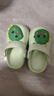 牧童兒童拖鞋夏男寶寶洞洞鞋軟底女童卡通洗澡嬰幼兒家居鞋奶龍綠140 曬單實(shí)拍圖