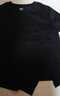 茵曼（INMAN）時(shí)尚百搭T恤女春夏季復古高級感開(kāi)叉短袖圓領(lǐng)上衣 午夜黑 XL 曬單實(shí)拍圖