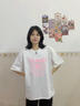 MARDI MAIBITO商場(chǎng)同款純棉女士T恤2026夏裝潮牌韓國雛菊寬松時(shí)尚短袖女上衣 602白色-粉菊 S (80-110斤） 曬單實(shí)拍圖