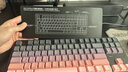 狼蛛（AULA）F87ProV2客制化無(wú)線(xiàn)機械鍵盤(pán)電競游戲專(zhuān)用  藍牙/2.4G/有線(xiàn)三模連接gasket全鍵熱插拔辦公鍵盤(pán)87鍵 F87 Pro月影粉霞 8000mAh 灰木軸V4 曬單實(shí)拍圖