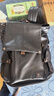 七匹狼男士雙肩包通勤商務(wù)電腦包皮質(zhì)復古出差旅行包休閑背包大學(xué)生書(shū)包 曬單實(shí)拍圖