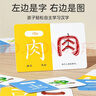 奕思瑞幼兒童識字卡片1-3-6歲象形字幼兒園寶寶學(xué)前看圖認漢字啟蒙早教 曬單實(shí)拍圖