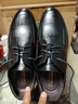 回力官方男鞋皮鞋男春季正裝鞋英倫風(fēng)厚底商務(wù)鞋百搭鞋子男 黑色 42 曬單實(shí)拍圖