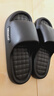 稻草人厚底拖鞋男士居家用浴室洗澡防滑踩屎感情侶簡(jiǎn)約女涼拖 黑 42-43 曬單實(shí)拍圖