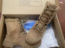 際華三五零五新式棕色作戰靴男碳板作戰鞋訓練靴牛皮馬丁靴 棕色作戰靴 42 曬單實(shí)拍圖