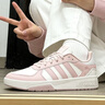 adidas COURTBEAT場(chǎng)下休閑籃球風(fēng)板鞋男女阿迪達斯官方輕運動(dòng)   白色/沙棕粉   38 曬單實(shí)拍圖