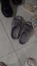 名創(chuàng  )優(yōu)品（MINISO）拖鞋男女家居情侶家用舒適浴室防滑防臭四季拖鞋  煙灰色42-43 曬單實(shí)拍圖