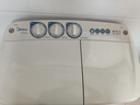 美的（Midea）半自動(dòng)雙桶洗衣機8公斤洗5.5kg脫水雙缸波輪老人簡(jiǎn)易操作品質(zhì)電機小巧不占地租房宿舍必備以舊換新 MP8DS136 雙缸 8kg 曬單實(shí)拍圖