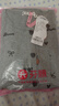 芬騰布朗熊睡衣女純棉春秋季圓領(lǐng)開(kāi)衫長(cháng)袖可愛(ài)卡通全棉家居服套裝 淺灰 XL 建議125-145斤 曬單實(shí)拍圖