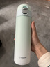 虎牌（TIGER）保溫保冷杯一鍵開(kāi)啟高顏值漸變色不銹鋼水杯MOG-A48C-GW 480ML 曬單實(shí)拍圖