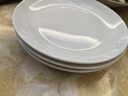 瓷俠客骨瓷西餐餐盤(pán)淺盤(pán)純白家用碟子陶瓷酒店擺臺餐具意面大盤(pán)子月光盤(pán) 6英寸骨碟(10個(gè)裝) 15.4cm 曬單實(shí)拍圖