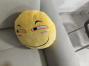 三個(gè)點(diǎn)滑稽抱枕ＱＱ表情包卡通臉抱枕毛絨玩具 曬單實(shí)拍圖