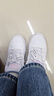 361°運動(dòng)女鞋春夏季學(xué)生復古厚底增高小白休閑板鞋子女682116601F-8 曬單實(shí)拍圖