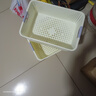 名創(chuàng  )優(yōu)品同款 雜物收納筐塑料桌面收納盒廚房櫥柜零食玩具整理筐 奶油色高款特大號 36.5 * 25.5 * 14 曬單實(shí)拍圖